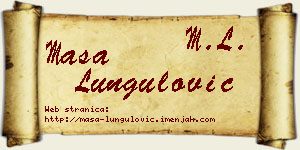 Maša Lungulović vizit kartica